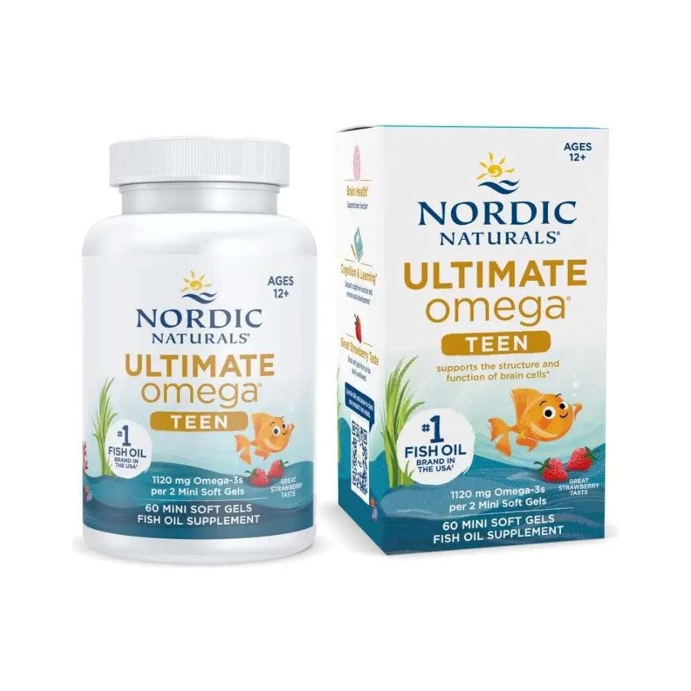 NORDIC NATURALS Ultimate Omega Teen fresa 60 mini softgels